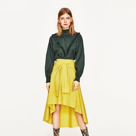 Zara Dresses & Skirts - LAST DAY Zara Poplin Skirt